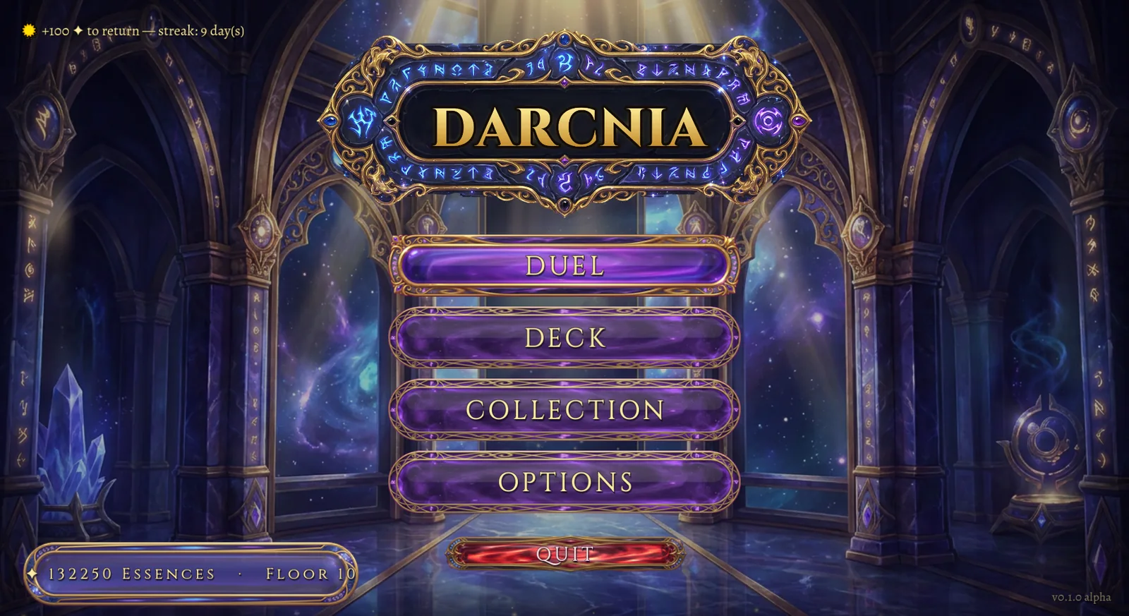 Main menu